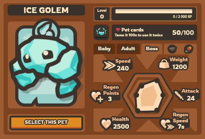 Customize your pet stats : r/tamingio